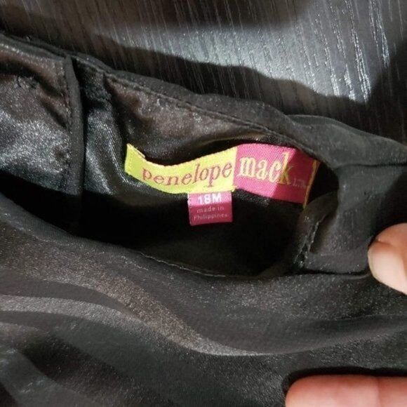 Girls' Black Layered Sleeveless Ruffle Holiday Dress 18 mths NWT - Picture 5 of 5